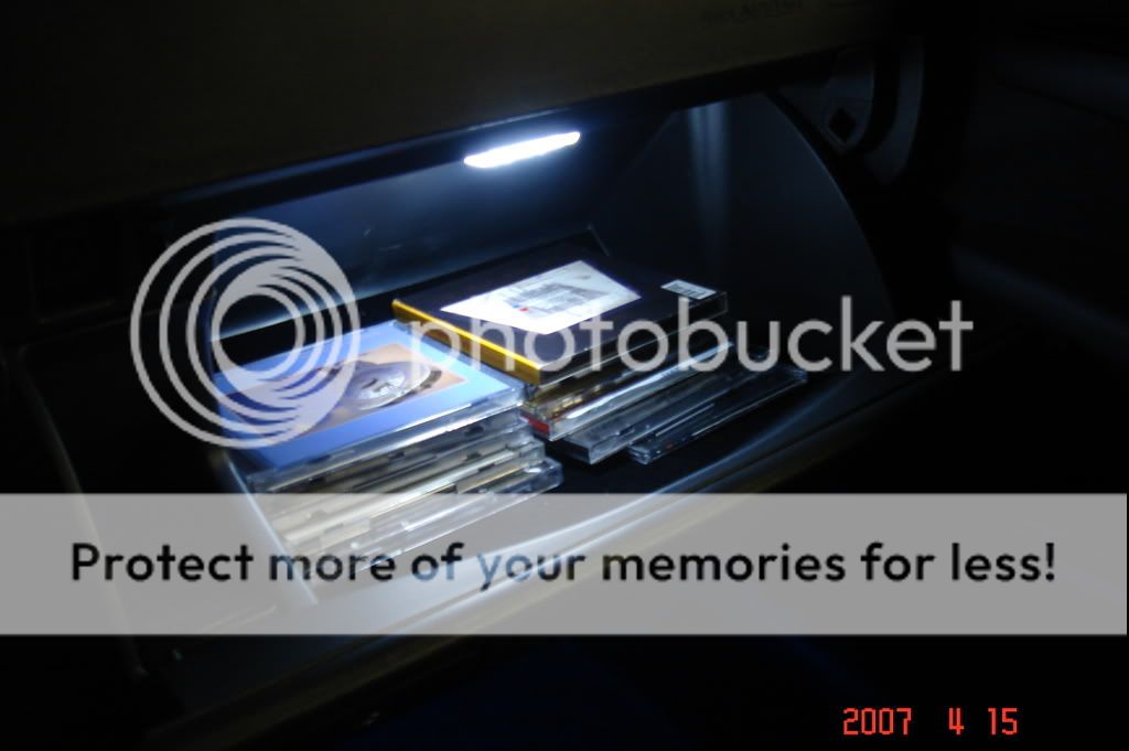 Install LED Light in glove box